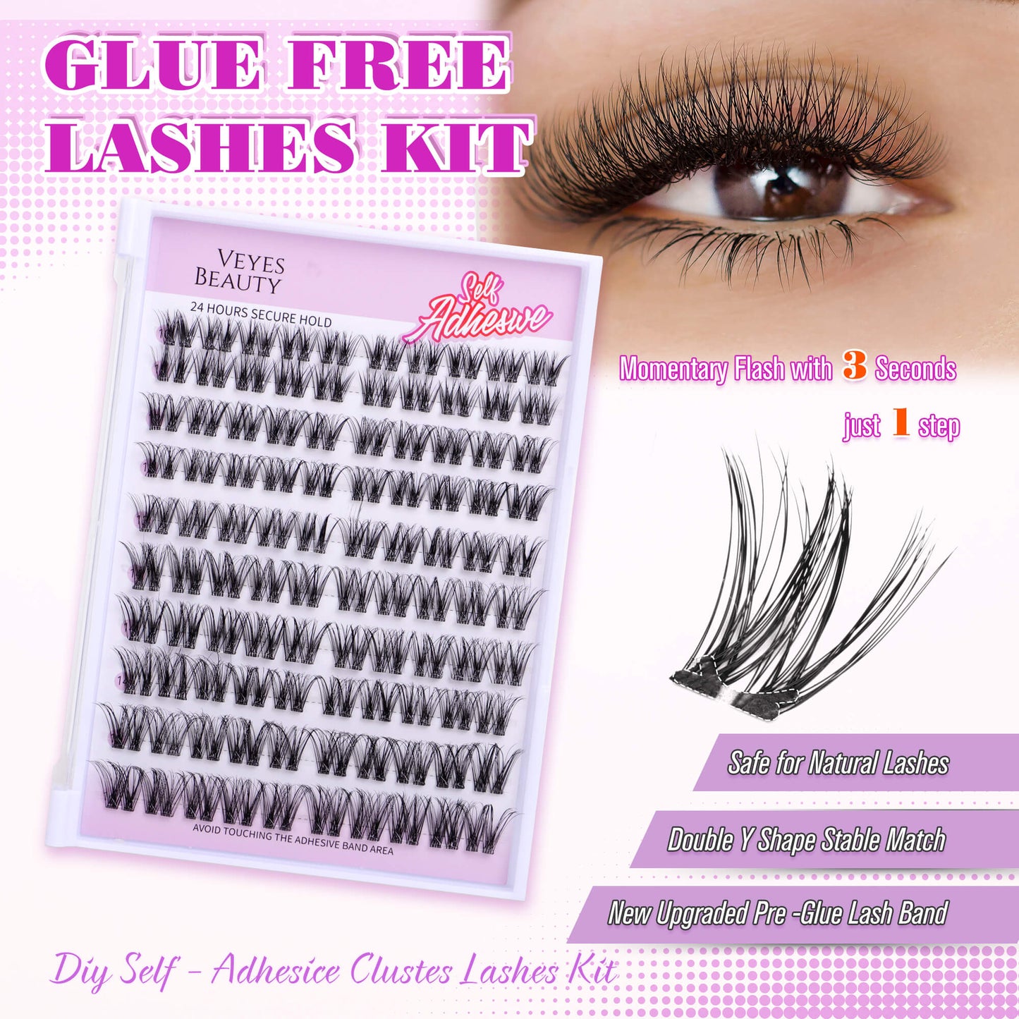 Self Adhesive Lashes-Luxe Duo